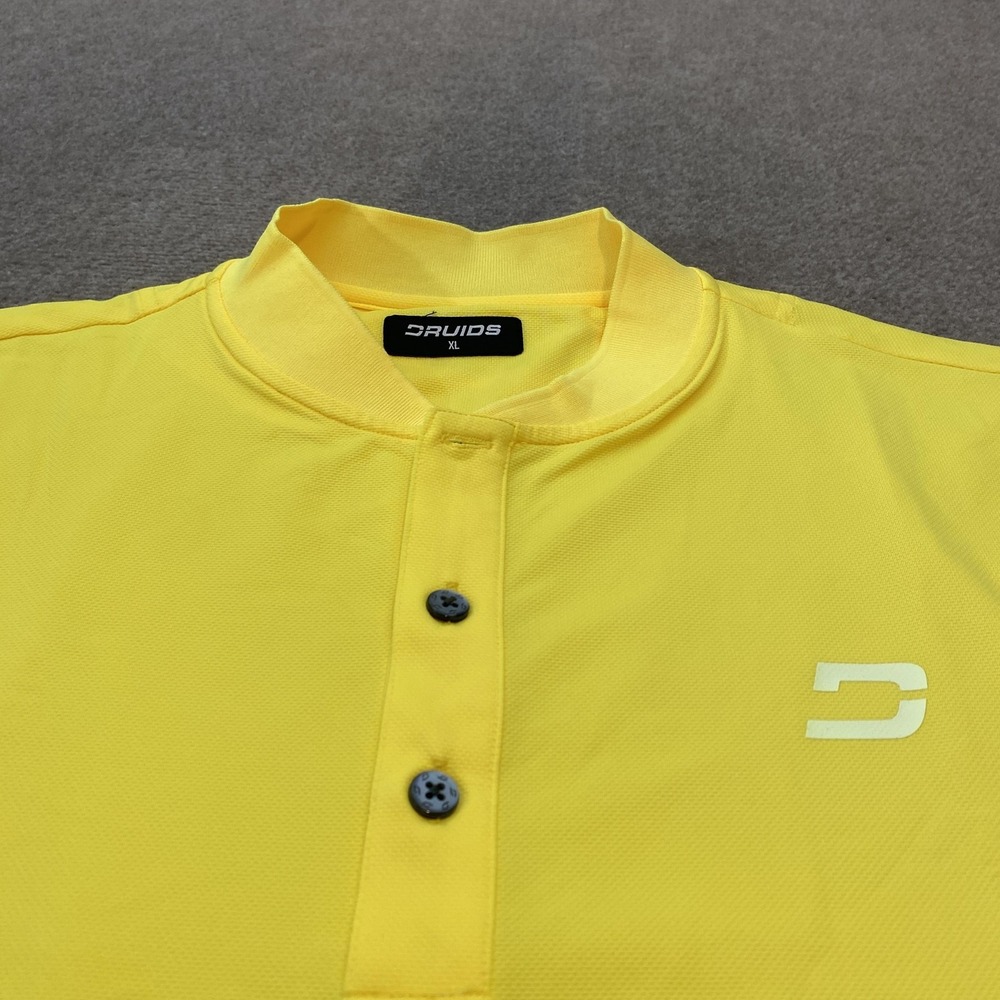 Druids Polo Shirt Mens XL Performance Golf Stretch Lightweight Athletic Top - Picture 2 of 9